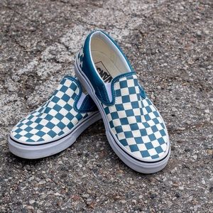 Vans checkered slip ons